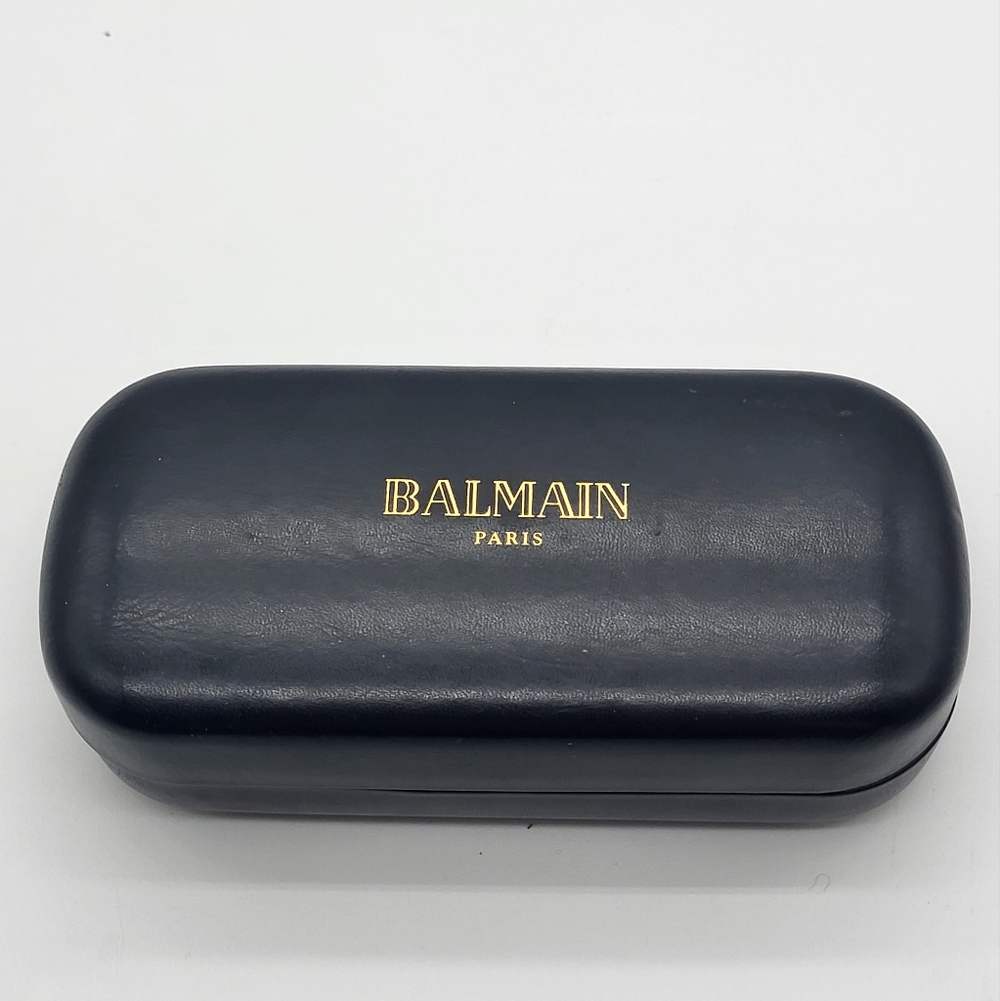 Balmain Black and Gold Eyewear Case